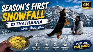 Season&rsquo;s First Snowfall at Thatharna ❄️ | Winter Magic 2026 | 4K 