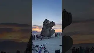 Thomas Dambo turns trash into treasure with his giant troll 🧌sculptures on #burningman2025 #artwork