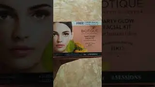 Biotique party glow facial kit.. Unboxing and review