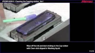 [Mimaki][JFX200]Cleaning the Capping Station