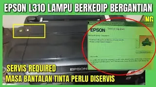 How to Reset Epson L310 Printer lights flashing alternately