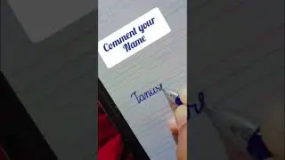 #Comment your name #trending #viral #handwriting #handwriting practice #cursive #calligraphy