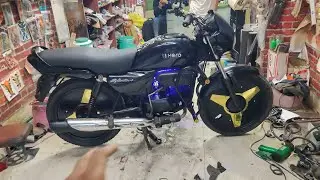Purani Bike Ko Showroom Condition Bana Di 🔥 | Hero Splendor modified | Best black Modification 😍