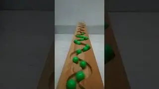 ☘️ MARBLE RUN ASMR ☘️ Satisfying video ⭐ slow green marbles run race slope with duck kid⭐