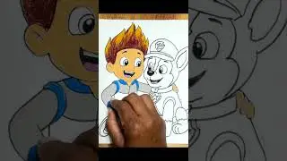 How to draw Ryder and Chase \\ Paw Patrol