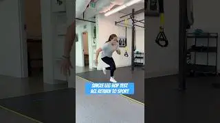 Single Leg Hop Test for ACL Return to Sport #aclrecovery #physicaltherapy #rehabilitation