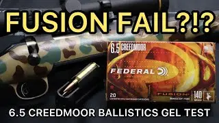 ОПАСНО!! Тест 6.5 Creedmoor Federal Fusion 140gr Ballistics Gel Ammo