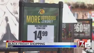 Black Friday shopping in central North Carolina