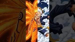 Naruto Baryon Mode vs Luffy Gear 5: Who Wins? 🦊🏴&zwj;☠️ #shorts
