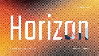 Horizon Motion Typeface for DaVinci Resolve