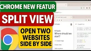 Как использовать режим Split View в Google Chrome | Отображение двух вкладок или веб-сайтов рядом...