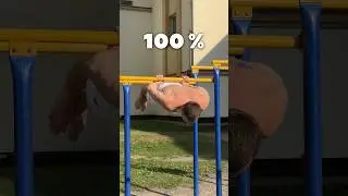 Back lever pull-ups progression in % 📈 #backlever