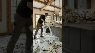 The Most Unique Kitchen Floor Design #homedesign #home #epoxy #interiordesign  #homedecor #kitchen
