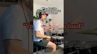 When YouTube drummers have to play with a band #drums #drummers