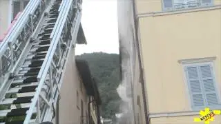 Bissone incendio appartamento