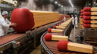 Inside a Match Factory: The Amazing Process of Making Millions of Safety Matches (Full Process)
