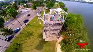 Drones en Tampico - Tirolesa Laguna del Carpintero