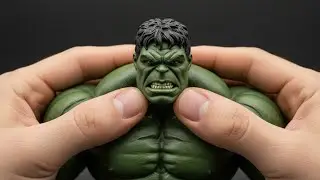 Hulk Miniature ASMR &ndash; Tiny Relaxing Sounds & Big Hand Triggers 🔥 Mini Superhero Tingles