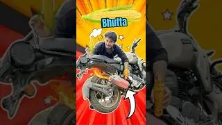 Kya silencer pe bhutta pakkega🤷 #shorts #viralshorts