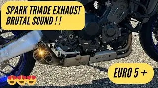 Spark TRIADE Full System VS Stock 🔥 | EURO5+ | RAW Sound Test &ndash; MT-09 SP
