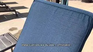 SUNROX All Weather DryFast Foam Lounge Chair Cushion, FadeShield Water Resistant Chaise Lounge