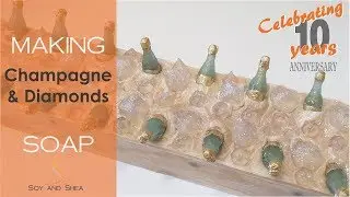 Champagne & Diamonds Cold Process Soap - Using Sparkling wine | Soy and Shea