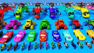 GTA 5 Evo SPIDER MAN McQueen Ramp Challenge JUMP Homem aranha de MOTOS