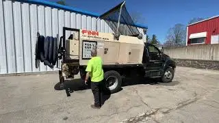 Finn Bark Blower & 2007 Ford F650 Diesel For Sale
