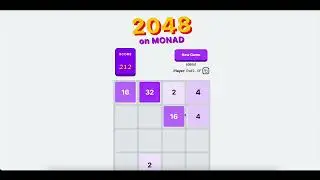 MONAD  / AIRDROP / ИГРУШКА 2048