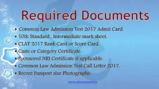 CLAT Counselling Process, Admissiolln Process