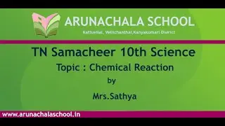 TN Samacheer 10th Science (Chemical Reaction)