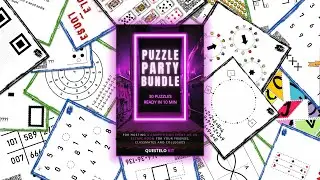 Puzzle Party Bundle | Printable Escape Room Kit | Questelo