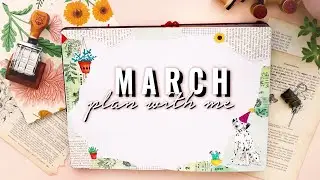 🌵 MARCH 2020 BULLET JOURNAL 🎈 BOTANICAL BIRTHDAY || TristArtist