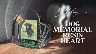 Making a dog memorial resin heart