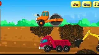  Excavator Loading Dumper | Road Hole Filling & Roller Compaction | Heavy Machinery Work
