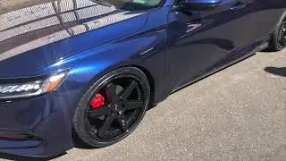 2018-2020 honda accord sport midnight blue got new wheel setup
