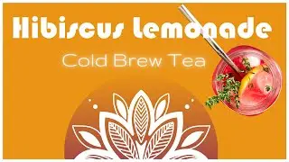 HOW TO COLD BREW TEA | Hibiscus Lemonade | Homemade cold brewed ice tea