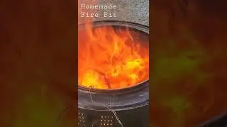 Homemade Fire Pit using old Washer