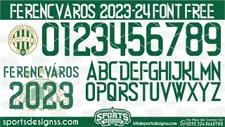 Ferencv&aacute;rosi 2024 Football Font Free Download by Sports Designss