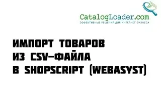 Импорт товаров в WebAsyst Shop-Script из CSV-файла
