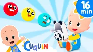 The colorful balls want to play with Cuquin | Songs and Education with Cleo and Cuquin