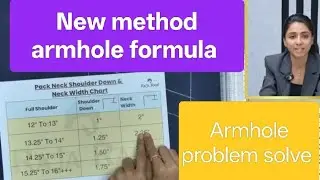 Raja rani chart for blouse ! Armhole formula blouse ke liye class 1 |