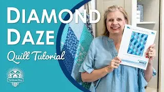 This Quilt gives DIAMONDS for DAZE 🔷Diamond Daze Quilt 💙 True Blue Classic 60-Degree Diamond Quilt