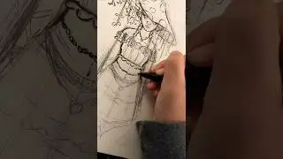 Drawing a mushroom girl #art #drawing #mushroom #satisfying #shorts #fyp #viral #cute #nature