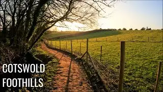 Cotswold Way | Virtual Run / Walk ASMR | Treadmill Workout Scenery | Cotswold Escarpment - Cam Peak