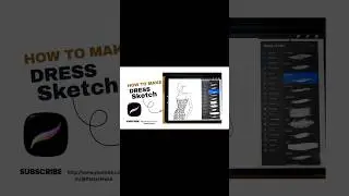How to make Dress Sketch | Fashion Illustration Process | Step by Step #procreate