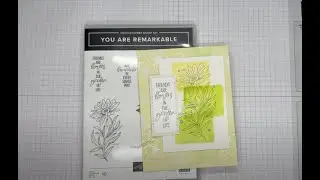 Stampin&rsquo; Up! You Are Remarkable Ink Block Friend Card Tutorial #diy #papercrafting #patternedpaper