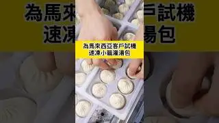 為馬來西亞客戶試機，速凍小籠灌湯包#包子#小籠包#灌湯包