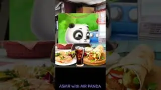 ASMR BURRITO CHICKEN FILLT COLA DRINK MUKBANG eating with MR Panda ep 7