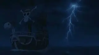 Mother Sea - One Piece OST (1 Hour Rain & Thunder) | Going Merry in Night Storm